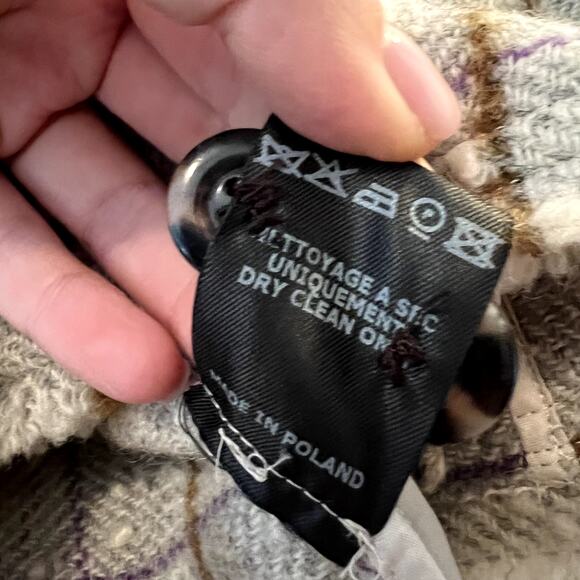 ISABEL MARANT ÉTOILE Lyra wool-blend tweed jacket size 38 S beige SW - Picture 10 of 12